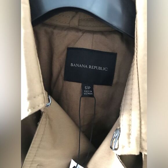 NWOT Banana Republic Essential Trench Coat in Tan - Picture 6 of 9
